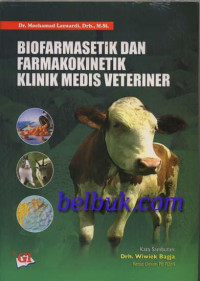 Image of Biofarmasetik dan Farmakokinetik Klinik Medis Veteriner