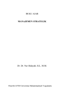 Image of Buku Ajar Manejemen Strategik